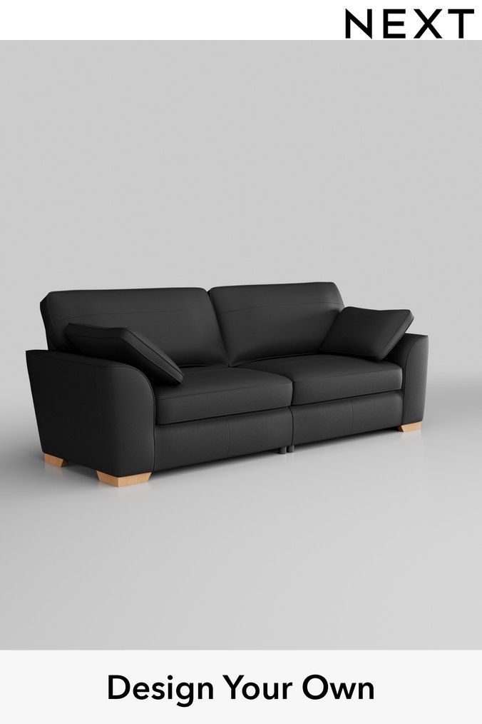 Next shop black sofa