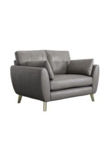 Columbia/French Grey Wilson Button Back Leather Firmer Sit (175261) | £1,075 - £1,775