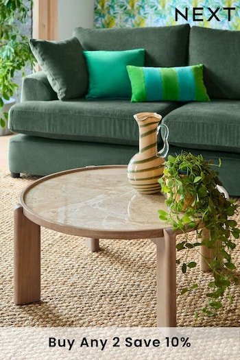 Natural Travertine Effect Coffee Table (175306) | £275