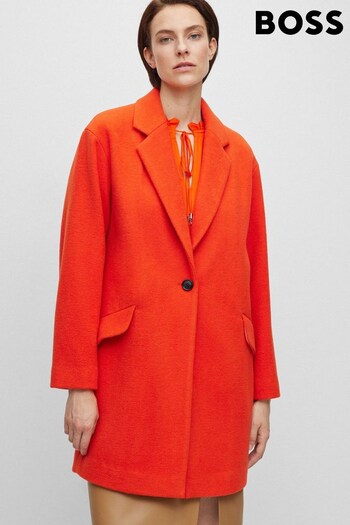 BOSS Orange Formal Wool Blend Coat (175336) | £289