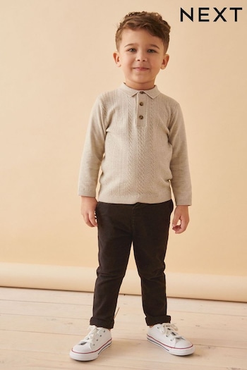 Brown Stretch Chinos Trousers (3mths-7yrs) (175393) | £10.50 - £12.50