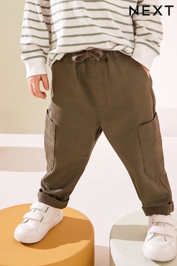 Khaki Green Side Pocket Pull-On Lee trousers (3mths-7yrs) (175429) | £8.50 - £10.50