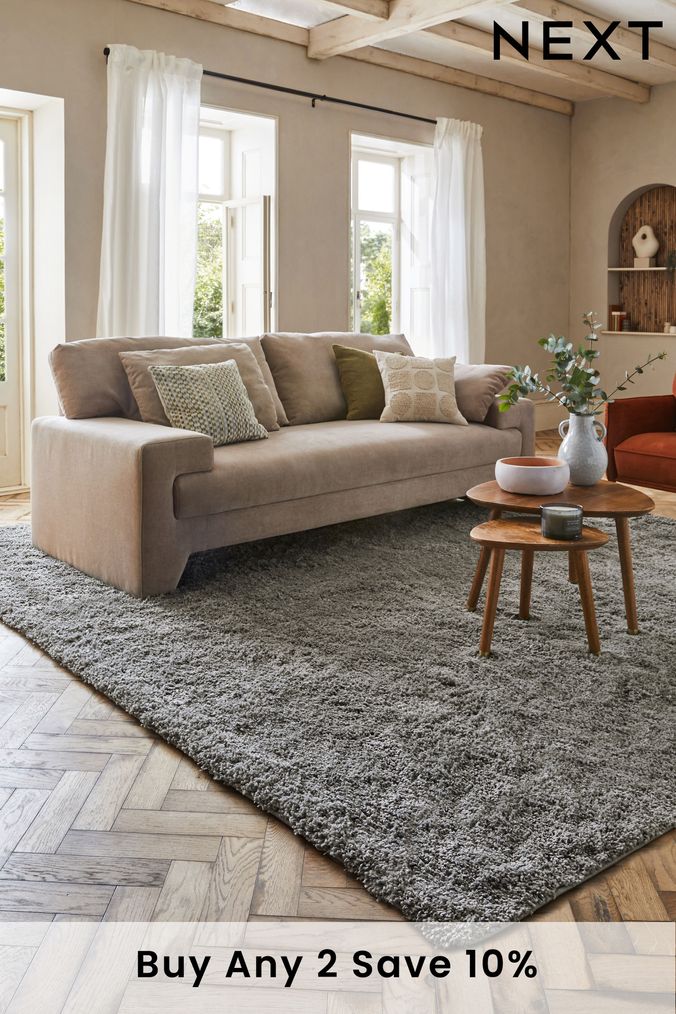 Small top grey rug