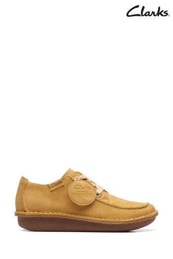 Clarks Yellow Suede Funny Dream ony7 Shoes (175577) | £80