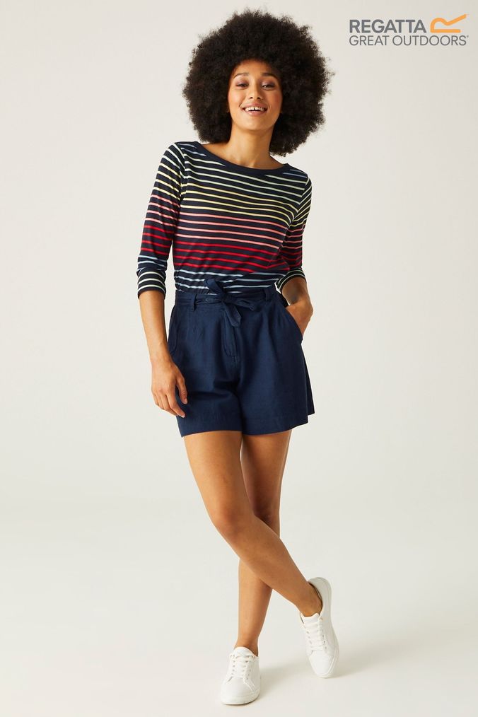 Next linen shorts ladies top