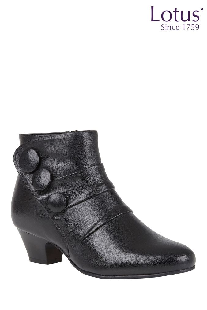 Lotus shoe boots black clearance