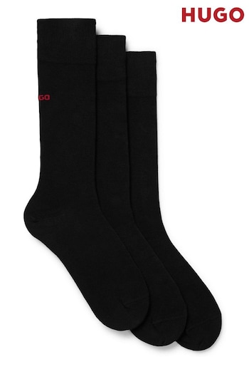 HUGO Black Uni Socks 3 Pack (176272) | £20