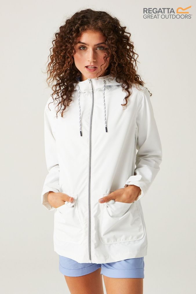 Women s White Raincoat Coats Jackets Next Official Site