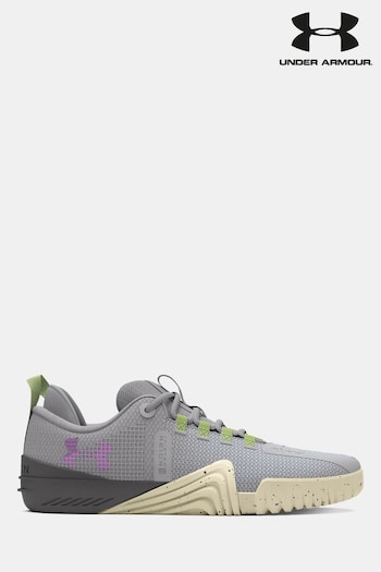 Under Armour Grey/Yellow Mini Trainers (176759) | £125