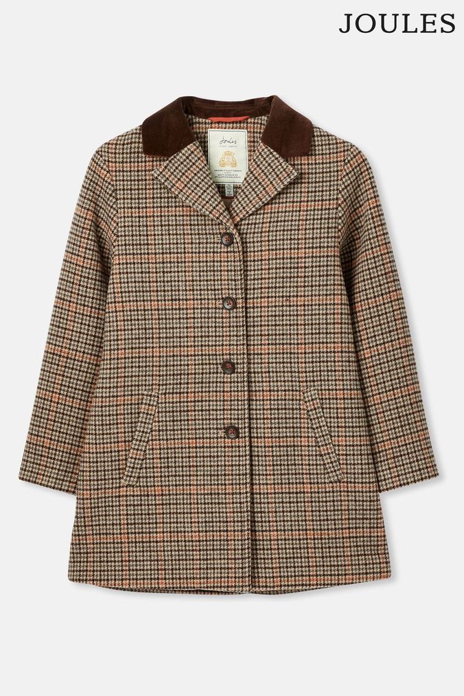 Girls tartan coat sales