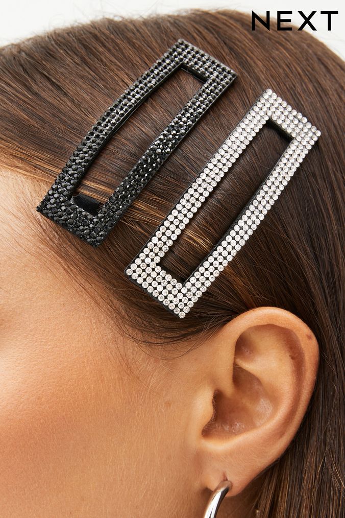 Sparkly shop hair slides