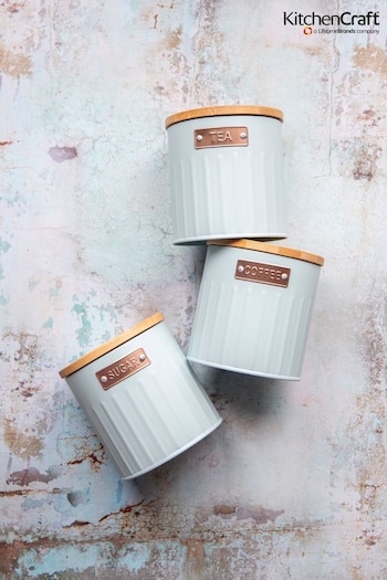 Kitchencraft Light Blue 3 Pieces Storage Canisters (177325) | £35