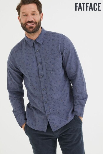 FatFace Blue Burgess Floral Print Shirt (177367) | £52