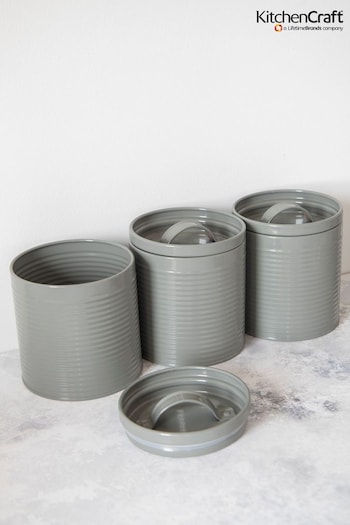 Kitchencraft Grey 3 Pieces Storage Canisters (177396) | £30