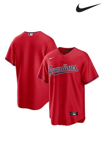 Nike Red Cleveland Guardians Official Replica Alternate Jersey (177420) | £95