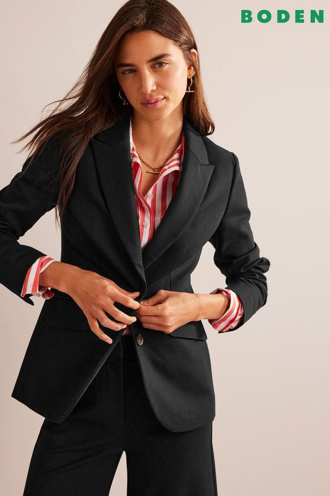 Buy Women s Black Blazer Petite Coatsandjackets Online Next UK