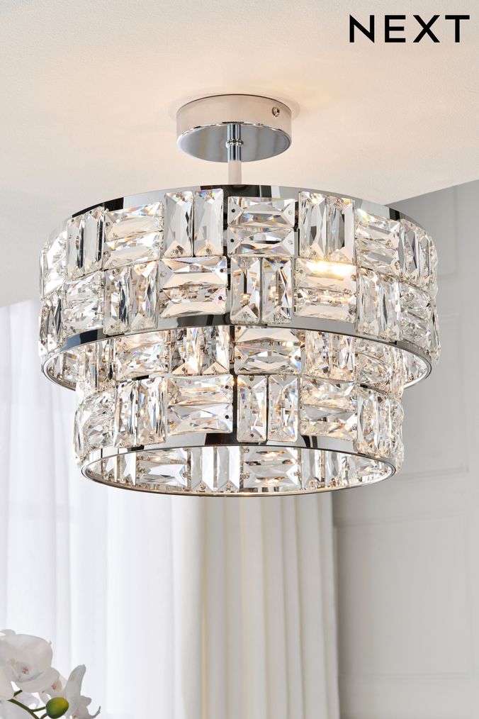 Elena 9 light store oval flush fitting