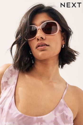 Pink Ombre Effect Cut Out Detail rabanne Sunglasses (178341) | £14