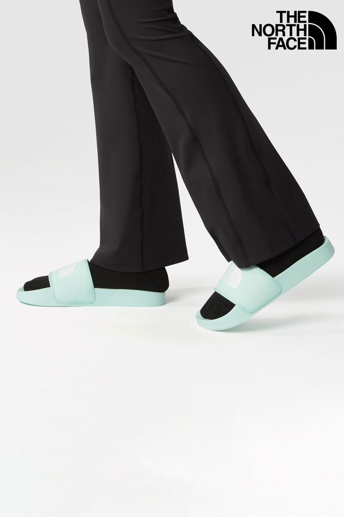 North face pink online sliders