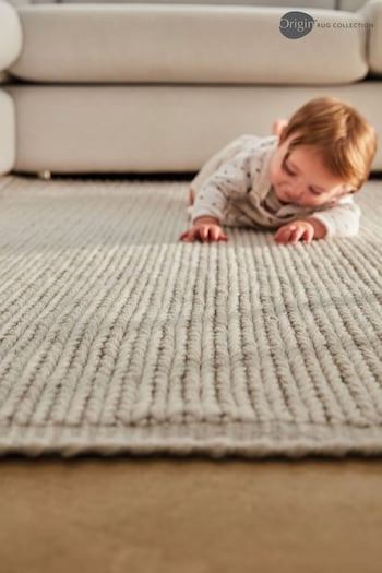 Origin Rug Collection. Natural Cable Rug (179017) | £270 - £790