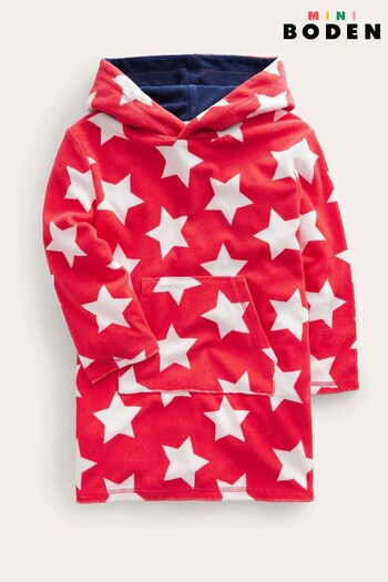 Boden Red Towelling Throw-On Poncho (179363) | £27 - £31