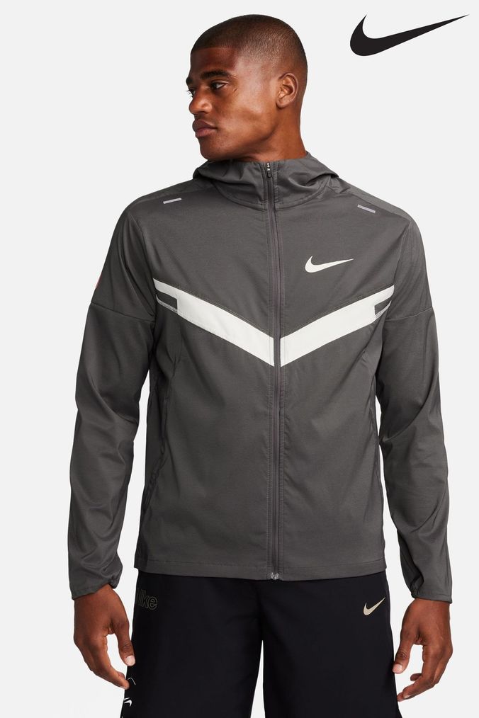 Nike grey bomber jacket discount