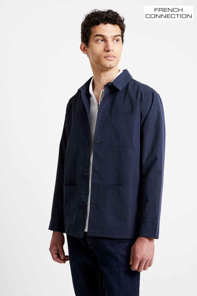 French connection hotsell utility blue coat