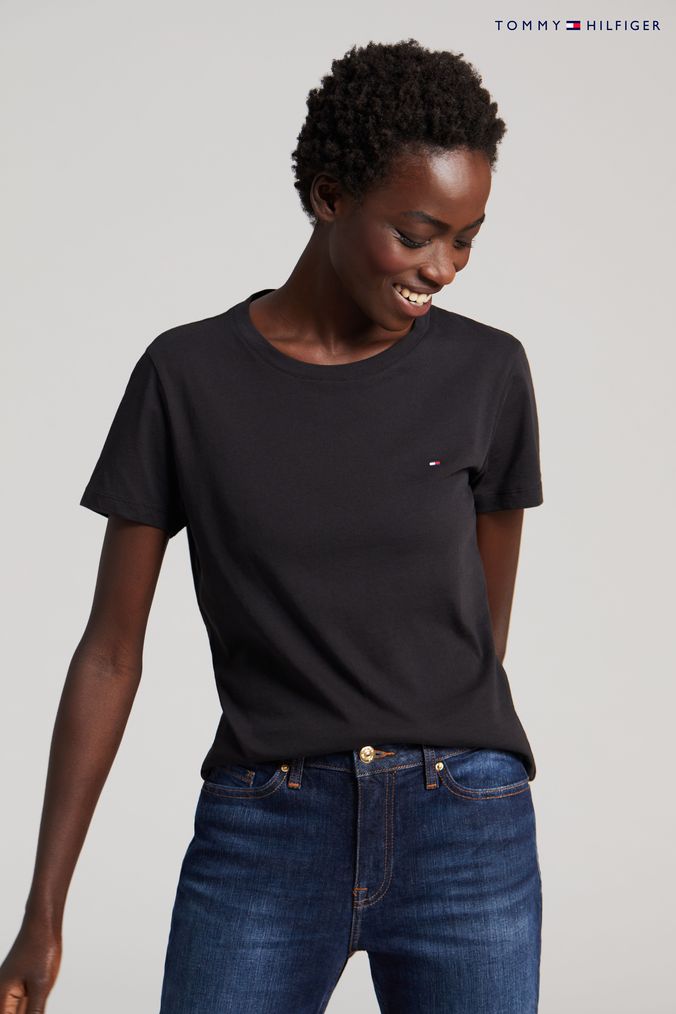 Buy Women s T Shirts Tommy Hilfiger Tops Online Next UK
