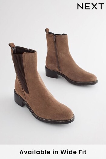 Taupe Regular/Wide Fit Forever Comfort® Chelsea Ankle Boots Geiger (180497) | £69