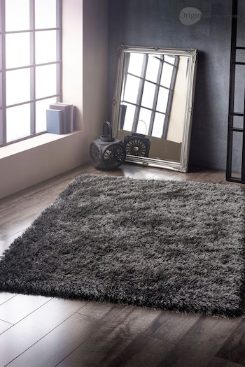 Origin Rug Collection. Charcoal Ritzy Rug (180604) | £100 - £175