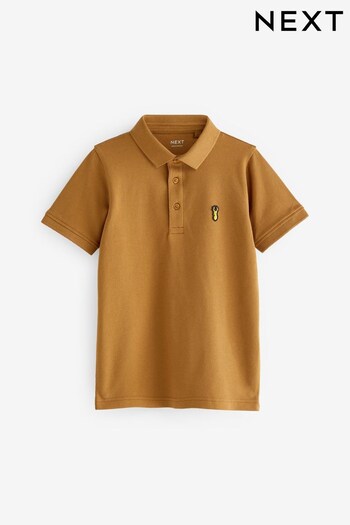 Tan Brown Short Sleeve Polo Shirt (3-16yrs) (180858) | £7 - £12