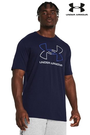 Under Armour Navy Foundation Short Sleeve T-Shirt (181267) | £24