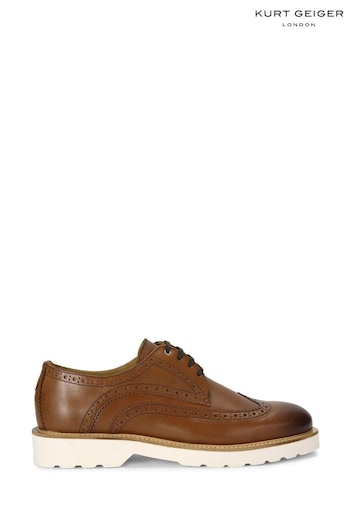 Kurt Geiger London Natural Bank Brogue Cleat Shoes (181277) | £179