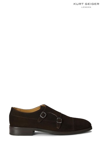 Kurt Geiger London Hunter Monk Brown Shoes (181346) | £199