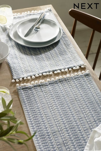 Set of 2 Blue Geo Fabric Placemats (181461) | £12