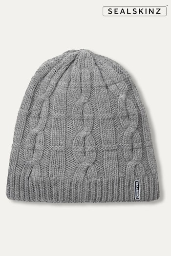 Sealskinz Blakeney Waterproof Cold Weather Cable Knit Beanie (181474) | £30