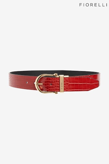 Fiorelli Red Eliza Belt Croc Effect Belt (181641) | £29