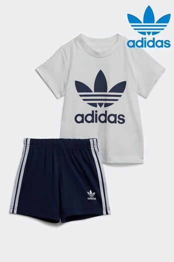 adidas Originals Infant Trefoil T-Shirt and Shorts Set (181702) | £25