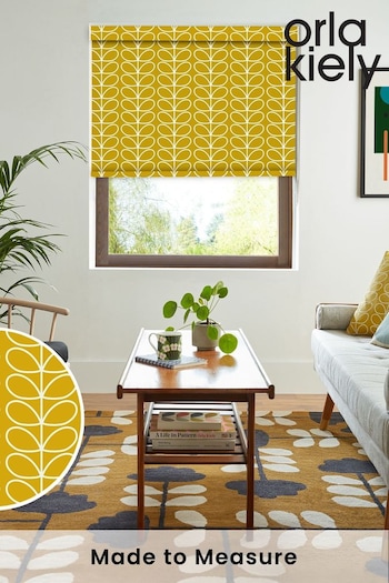 Orla Kiely Yellow Linear Stem Made to Measure Roller Blinds (181745) | £58