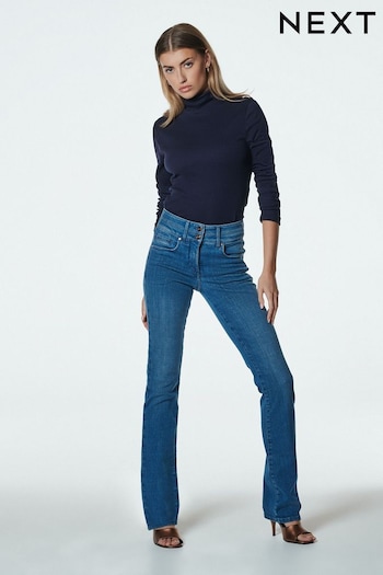 Smoky Blue Lift, Slim And Shape Bootcut Jeans Dad (181944) | £48