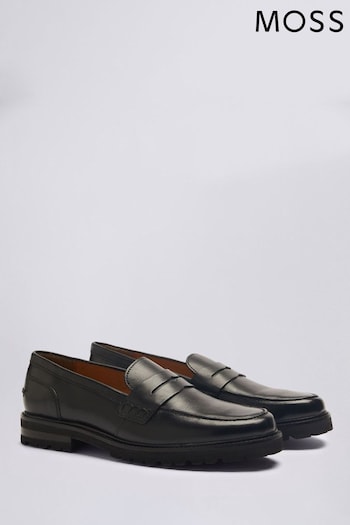 MOSS Camden Chunky Black Loafers (182237) | £70