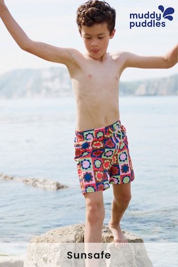 Muddy Puddles Recycled UV Protective Swim Shorts button (182260) | £18
