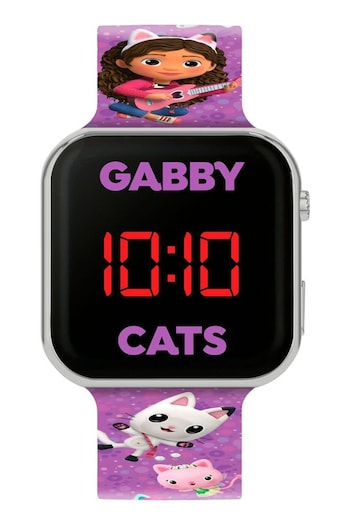 Peers Hardy Purple Disney Gabby Printed Strap LED Watch (182368) | £13