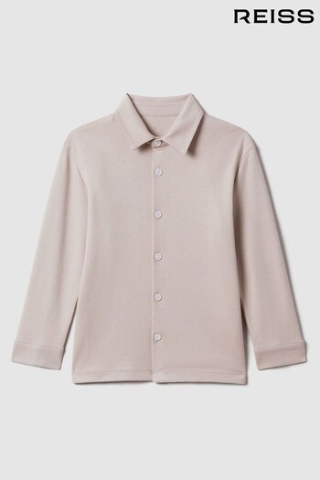 Reiss Stone Hendon Cotton Long Sleeve Shirt (182549) | £34