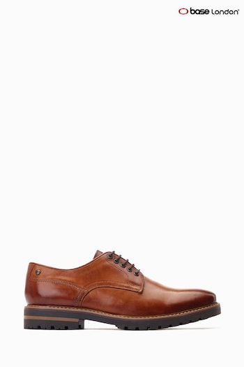 Base London Halsey Lace Up Derby Brown Shoes (182817) | £80