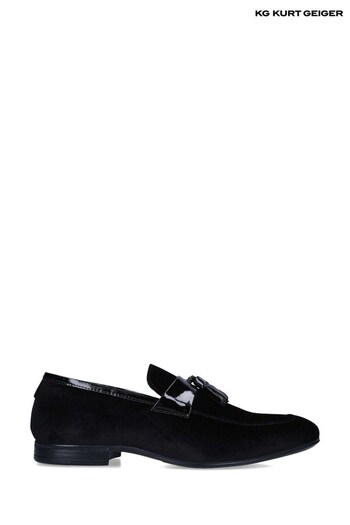 KG Kurt Geiger Black Stevie Velvet Shoes (183051) | £119