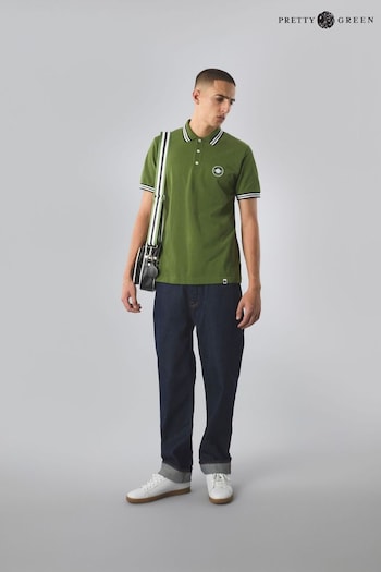 Pretty Green Tipped Polo Shirt (183336) | £60