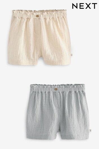 Grey Baby Shorts Polyester 2 Pack (183351) | £12 - £14