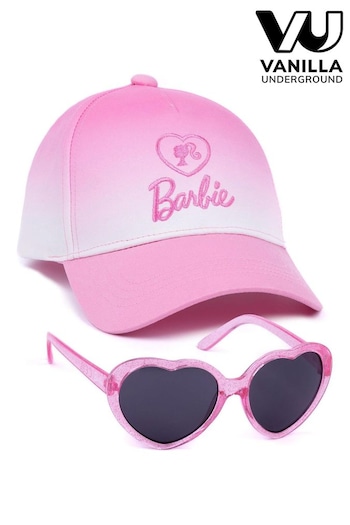 Vanilla Underground Pink Barbie Kids Licensing Cap with Sunglasses (183403) | £18