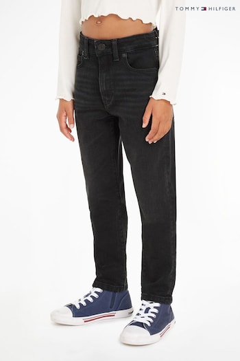 Tommy Hilfiger Boys Modern Straight Black Jeans (183407) | £45 - £55